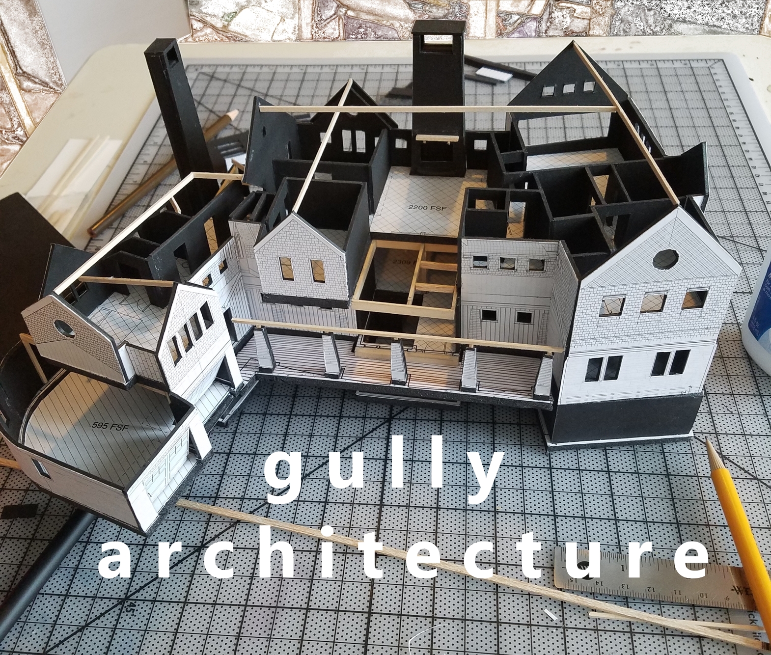 gully architecture model of myerson project main house